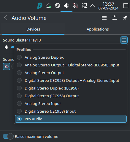 Soundblaster Pro Audio